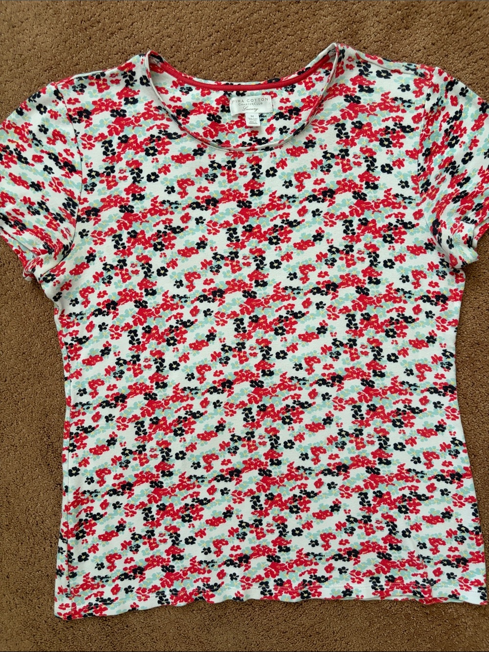 Charter Club Luxury Floral Tee